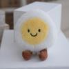 Cheerful Egg Boiled Plush Toy Pp Cotton Stuffed Animal Gift For  Decoration Bag