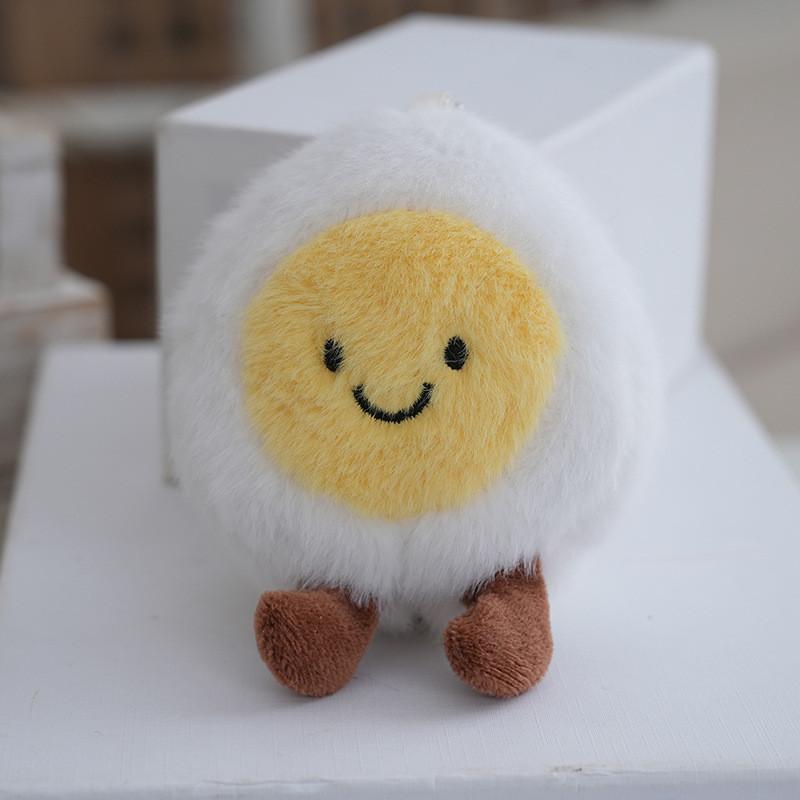 Cheerful Egg Boiled Plush Toy Pp Cotton Stuffed Animal Gift For  Decoration Bag