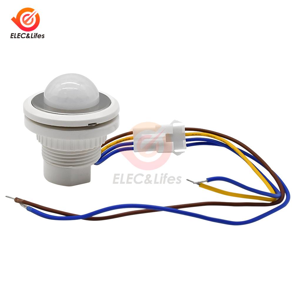 DC11-11V AC111-111V 18W PIR Probe LED Human Motion Sensor LED PIR Infrared Motion Sensor Detection Auto Sensing Light Switch