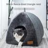 New Triangle Cat Nest Closed Cat House Pet Nest Warmth Thickened Deep Sleep Dog  Nest Pet Supplies Cat Dog Nest Warmth Thickened