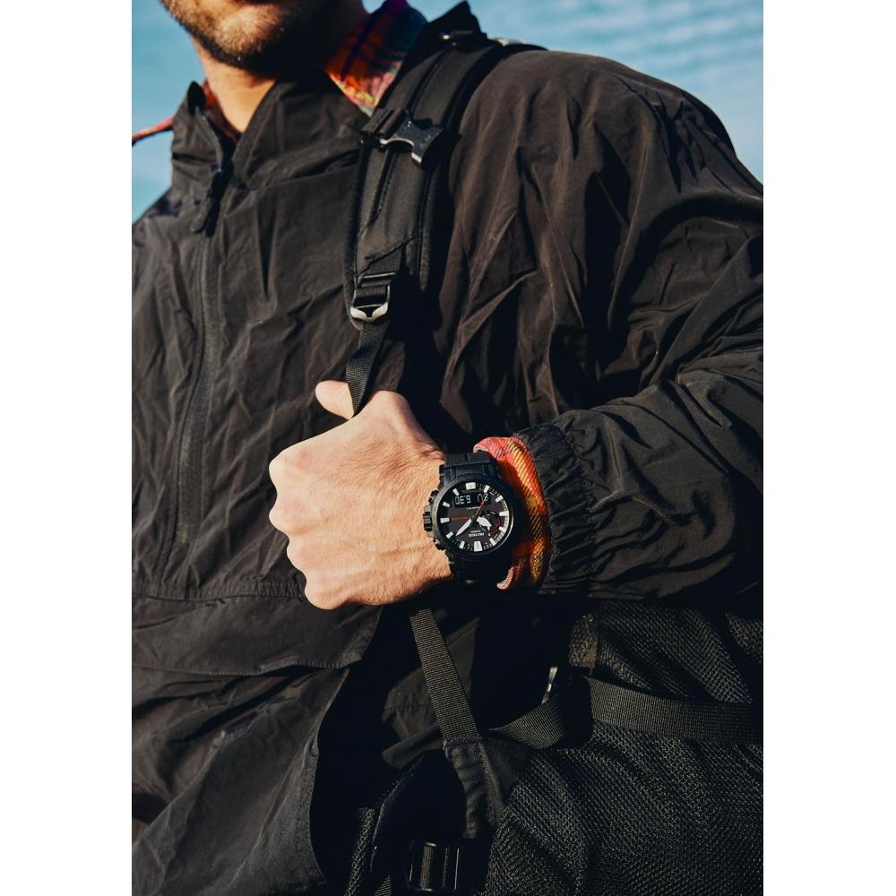 [Casio] Protrek Uhr Climber Line Radio Solar Biomasse Kunststoff PRW-61Y-1BJF Herren Schwarz