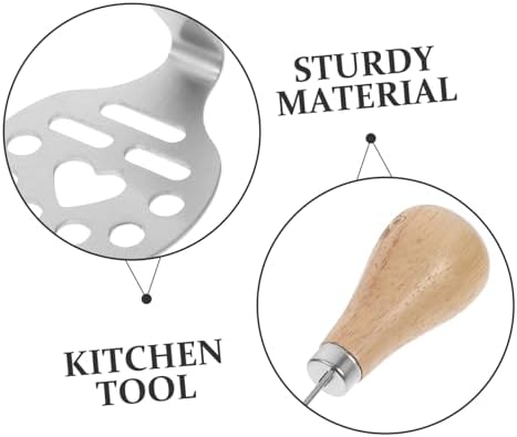 Stainless Steel Food Masher Kitchen Tool Potato Masher Meat Masher Bean Masher Baby Food Masher for Fruits and Vegetables