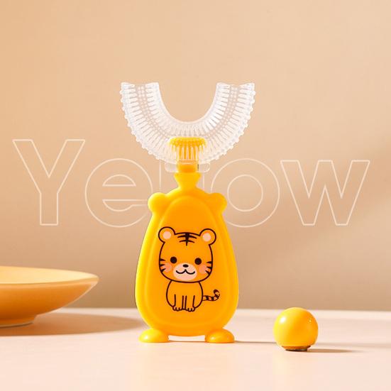 Convenient Baby Toothbrush Safe Use Silicone 360 Degree U-shaped Baby Tooth Brush for Daily Use