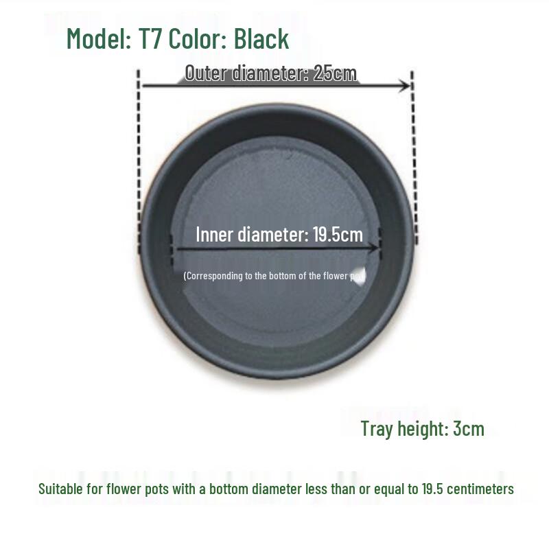 

Lian Pin Hui Thickened Round Plastic Flower Pot Saucer