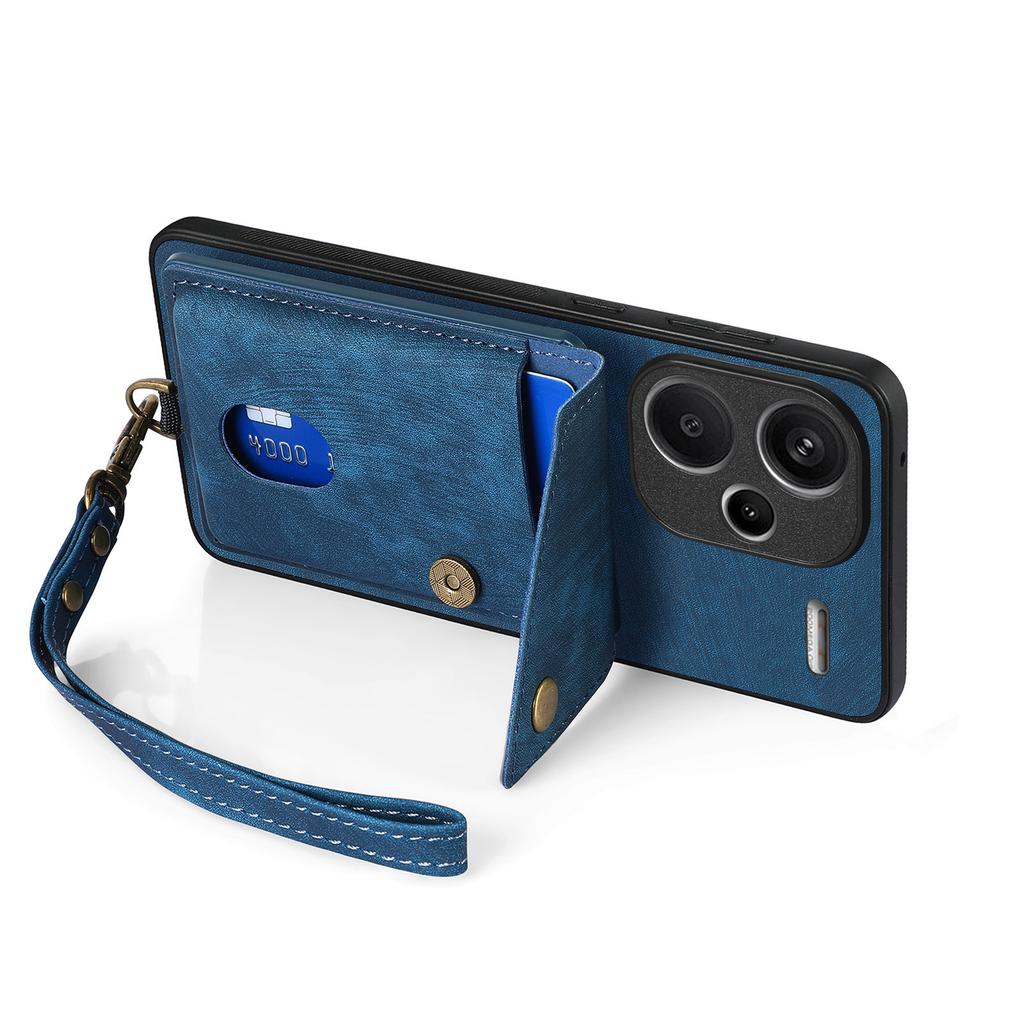 D1 For Xiaomi Redmi Note 13 Pro+ 5G Case Kickstand PU+TPU Phone Cover