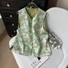 6518 Garden Full of Spring Jacquard Vest 2025 Spring and Summer New Outer Wear