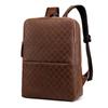 Men's PU Leather Business Laptop Backpack