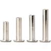 Nickel-Plated Locking Screw Set with Mother-and-Child Rivets & I-Shaped Binder Nails.