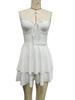 2026 European & American Sleeveless Sexy Slimming Spaghetti Strap Summer Dress for Women - Solid Color Beach Style