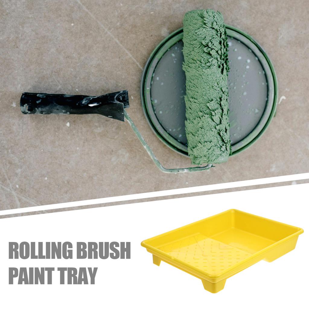 Universal Paint Tray Plastic Paint Roller Tray Large Capacity Ergonomic Design Easy Clean Lightweight for DIY Home Improvement