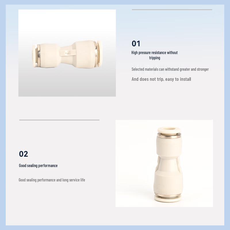 CHNT Pneumatic Quick Connect Reducing Straight Connector CN plug (adapter included)