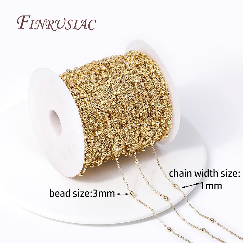 14K Gold Plated Spool Chains For DIY Handmade Jewellery Making Supplies Multi Styles Metal Bulk Chains Wholesale High Quality