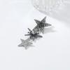 Sparkly Crystal Rhinestone Stars Drop Earrings For Women Fashion Holiday Party Jewelry Gifts
