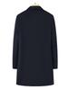 Men's Mid-Length Double-Sided Wool Coat - Business Casual, Solid Color, Versatile Lapel Design