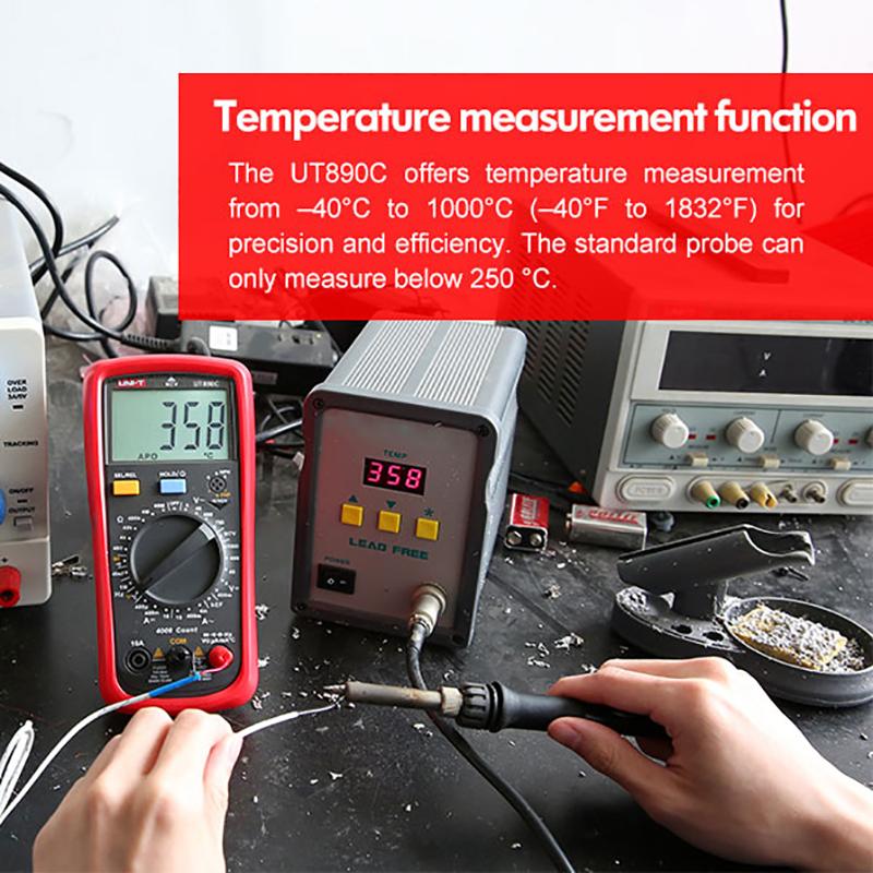 UNI-T Digital Multimeter Professional AC DC Electrical Multi Meter UT890C UT890D+ UT89X UT89XD UT161E UT61B+ UT61D+ UT61E Plus