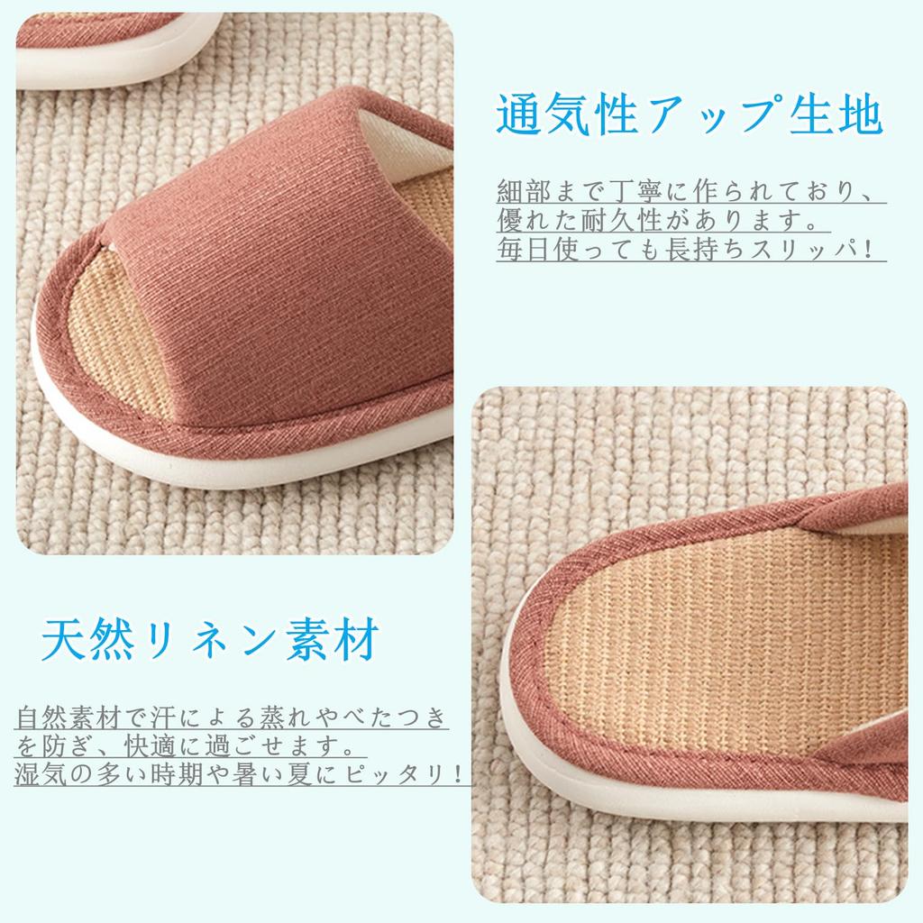 Fanyker Linen Room For Indoor and Size M Slippers, Sandals, Shoes, Cool, Open-Front, Guests, Use, Men's Women's, Cushioned, Washable, Comfortable,