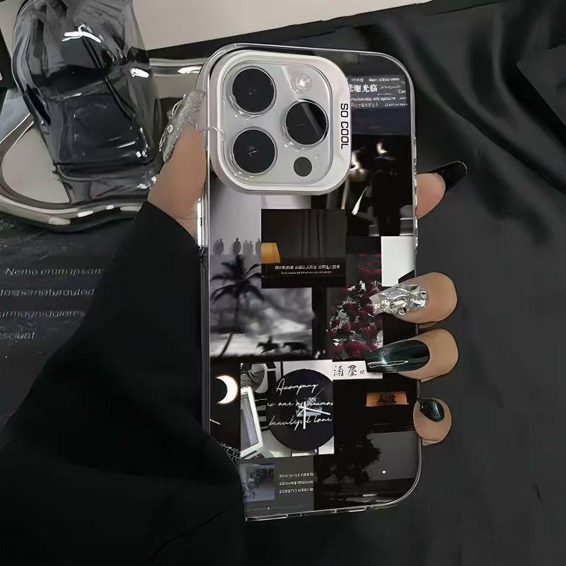 Life fragments apply to Apple 15promax mobile phone case iPhone14pro trend 13/12/xs anti-drop hard