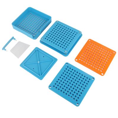 100 Holes Capsule Powder Filler Plate Filling Manual Machine Tool(0#)