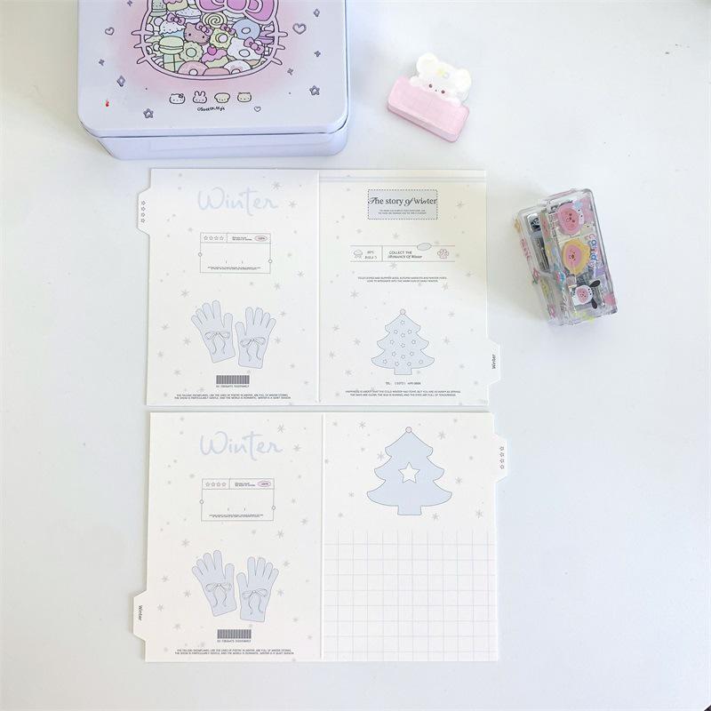 DIY Folding Greeting Card Kit: Small Cardstock for Protection and Decoration