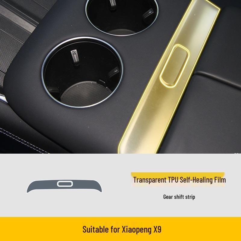 Xiaopeng X9 24-25 Screen Console Trim Sticker - Interior TPU Film