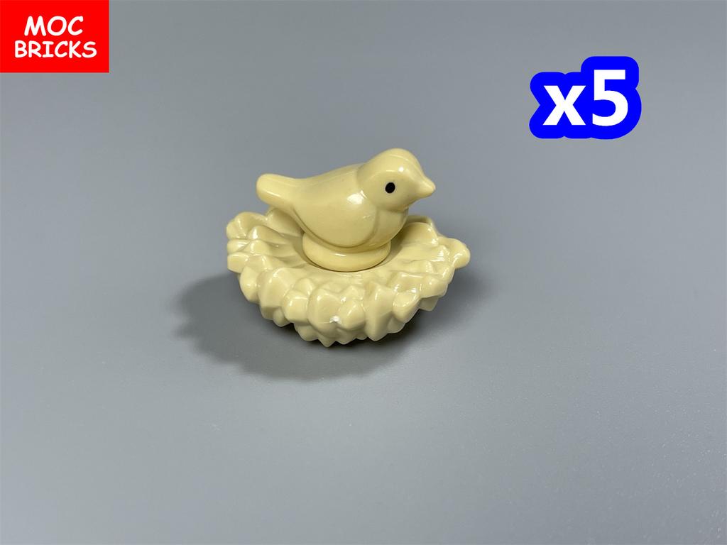 MOC Blocks Animal Bird Sparrow dove of peace Ruff Assembles Particles City Construction Bricks Accessories Playthings Plastic Material playthings