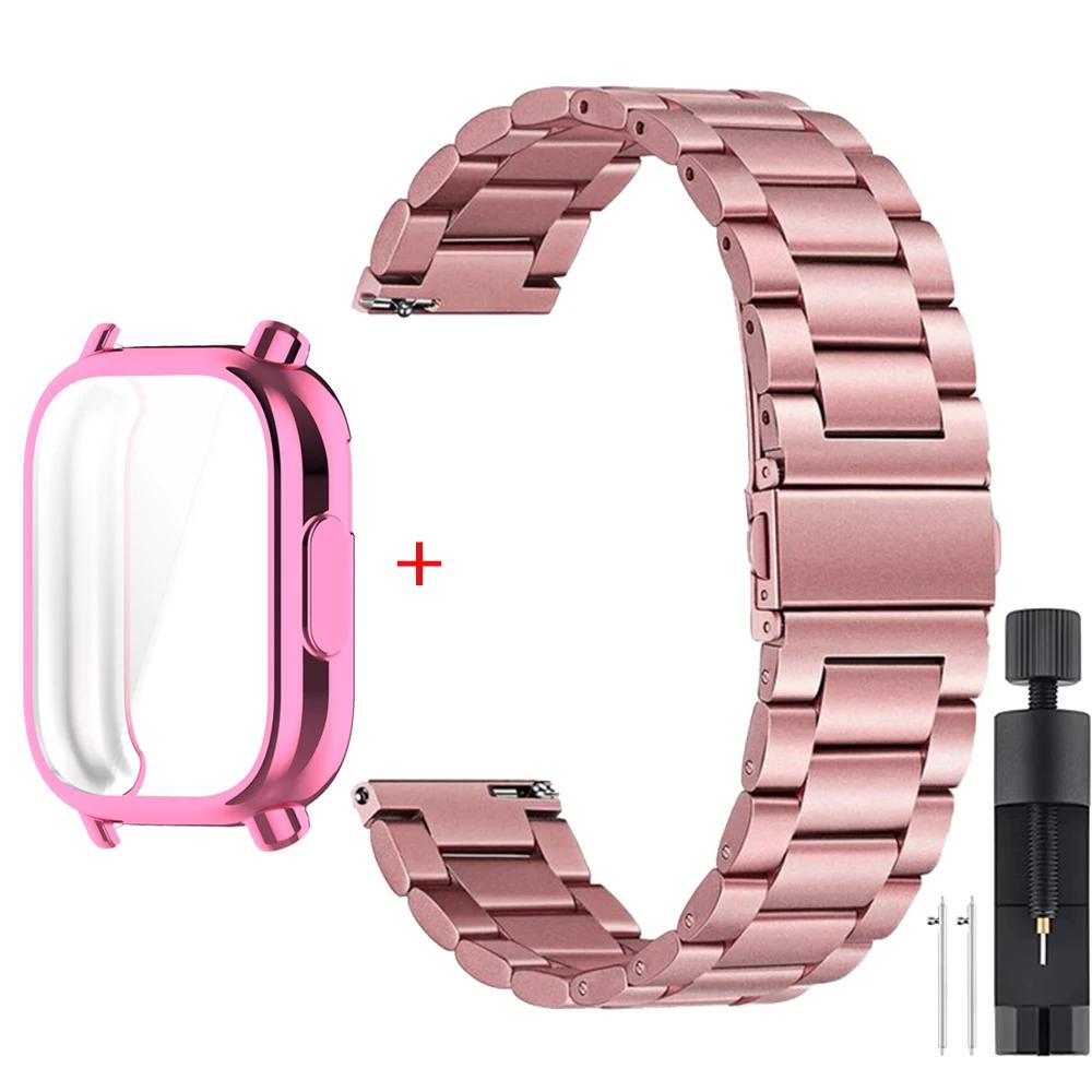 TPU Case+Stainless Steel Strap For Redmi Watch 5 Active Soft Case For Xiaomi Redmi Watch 5 Lite Luxury Metal Watchband Correa