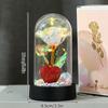 Eternal Rose in Glass Dome Desk Accessorie Artificial Flower Glow LED Roses Flores Eternas Birthday Christmas Gifts Room Decor