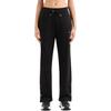 Armani Exchange Ss24 Solid Logo Print Drawstring Mid-Rise Straight Leg Casual Pants Women Pants Black 3DYP81-YJFMZ-1200
