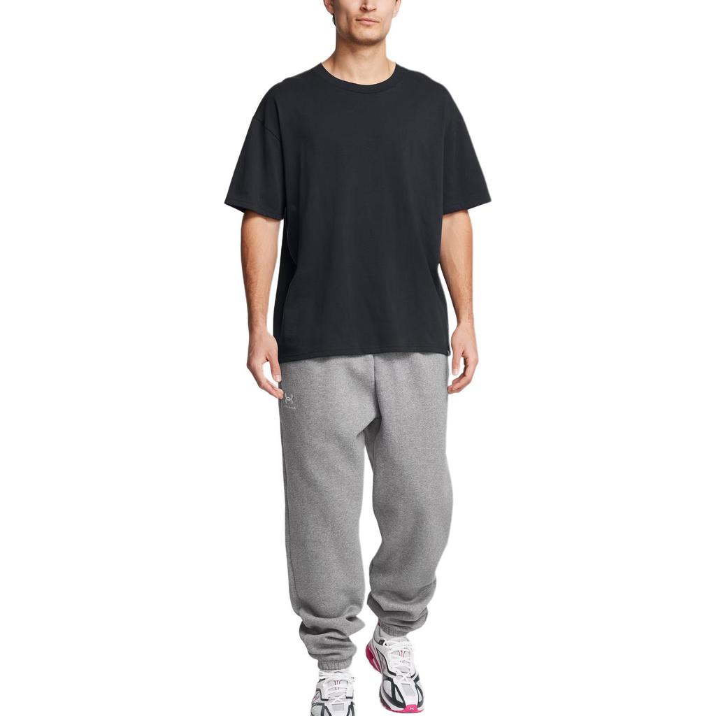 Under Armour Casual Comfortable Lace-Up Knitted Sports Pants Men Bottoms Gray 1384039-025