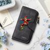 Cool Skate Santa Print Long Wallet Fashion Multipurpose Card Holder Portable Purse
