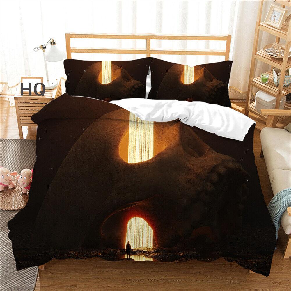 3D Skull Duvet Cover Youth Comforter Cover Home Textiles Bedding Set Pillowcase