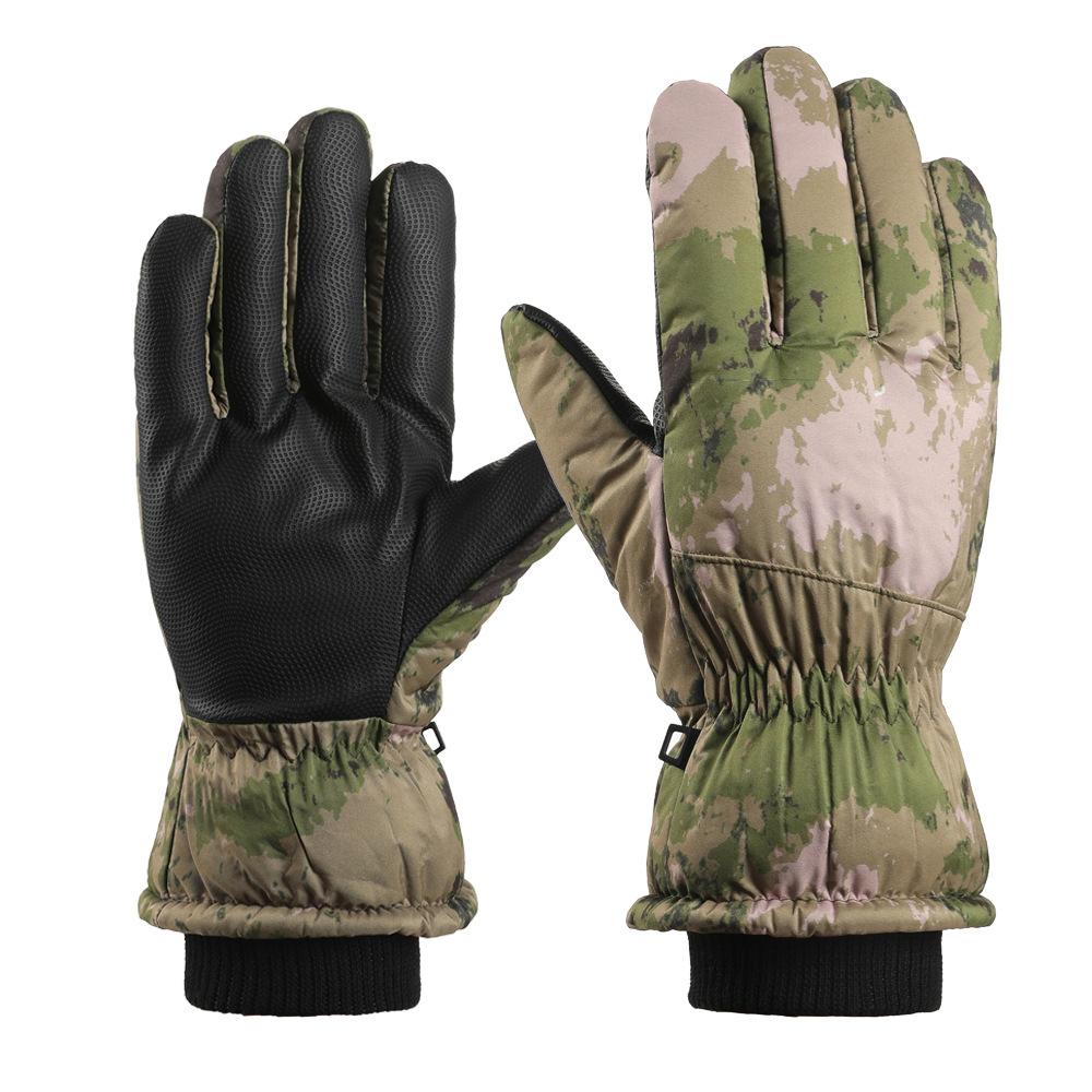 Zimní lyžařské rukavice s dotykovou obrazovkou na ježdění Plus Velvet Warm Thick Arctic Velvet nepromokavé protiskluzové venkovní rukavice odolné proti chladu