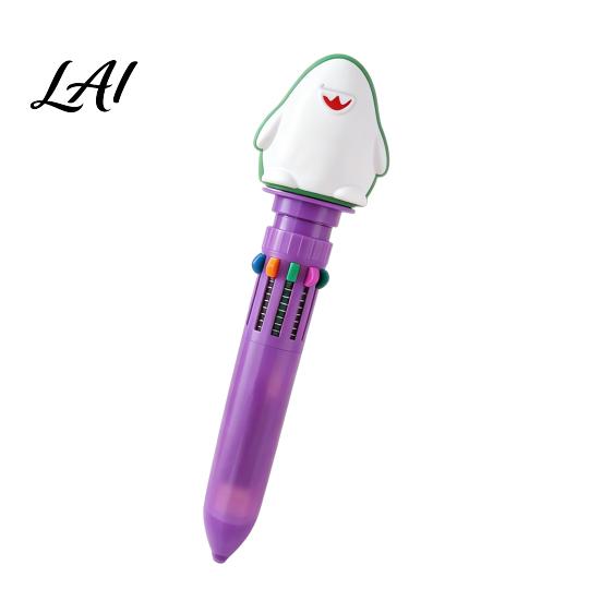 Student Prizes for Classroom 10 in 1 Cartoon Ballpoint Pen Multicolor Press Retractable Pens Back to School Supplies Kids Smooth Writing Stationery
