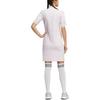 adidas Effen Kleur Polo Knopen Korte Mouwen Jurk Dames Jurken Wit HA0216