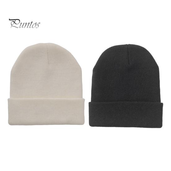 

2 шт. Зимняя шапка унисекс, 2 цвета, без полей, однотонный купол, высокая эластичность, ветрозащитная, теплая, вязаная шапка, головной убор для путешествий на открытом воздухе черный белый