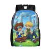 D-Digimons Backpacks for Men Women School College Student Bookbag Fits 15 Inch Laptop Cartoon Bags