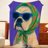 Art a-art d-dog Throw Flannel Throw Blanket, Lightweight Cozy, Durable Washable cute Cool