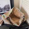 Seaside Vacation Colorful Straw Bag Women's Large Capacity Commuting Shoulder Tote Bag