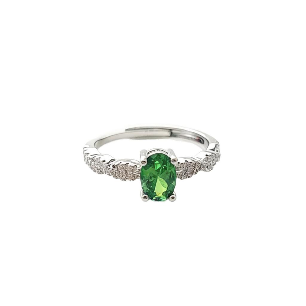5 * 7 Coconut Round Ruby And Sapphire Ring, Light Luxury High-End Twist Colored Treasure Ring