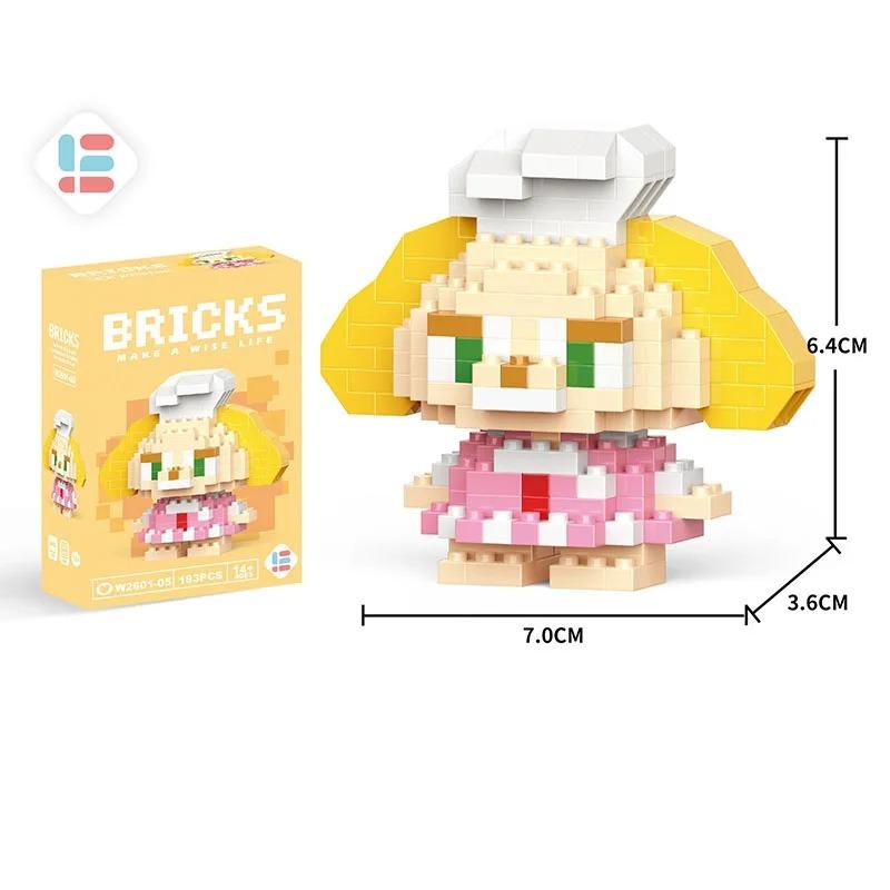 Disney LiLo Stitch Toys Building Blocks Pokeman Pikechu Lega Anime Cartoon Character Model Building Blocks Toy for Children Gift