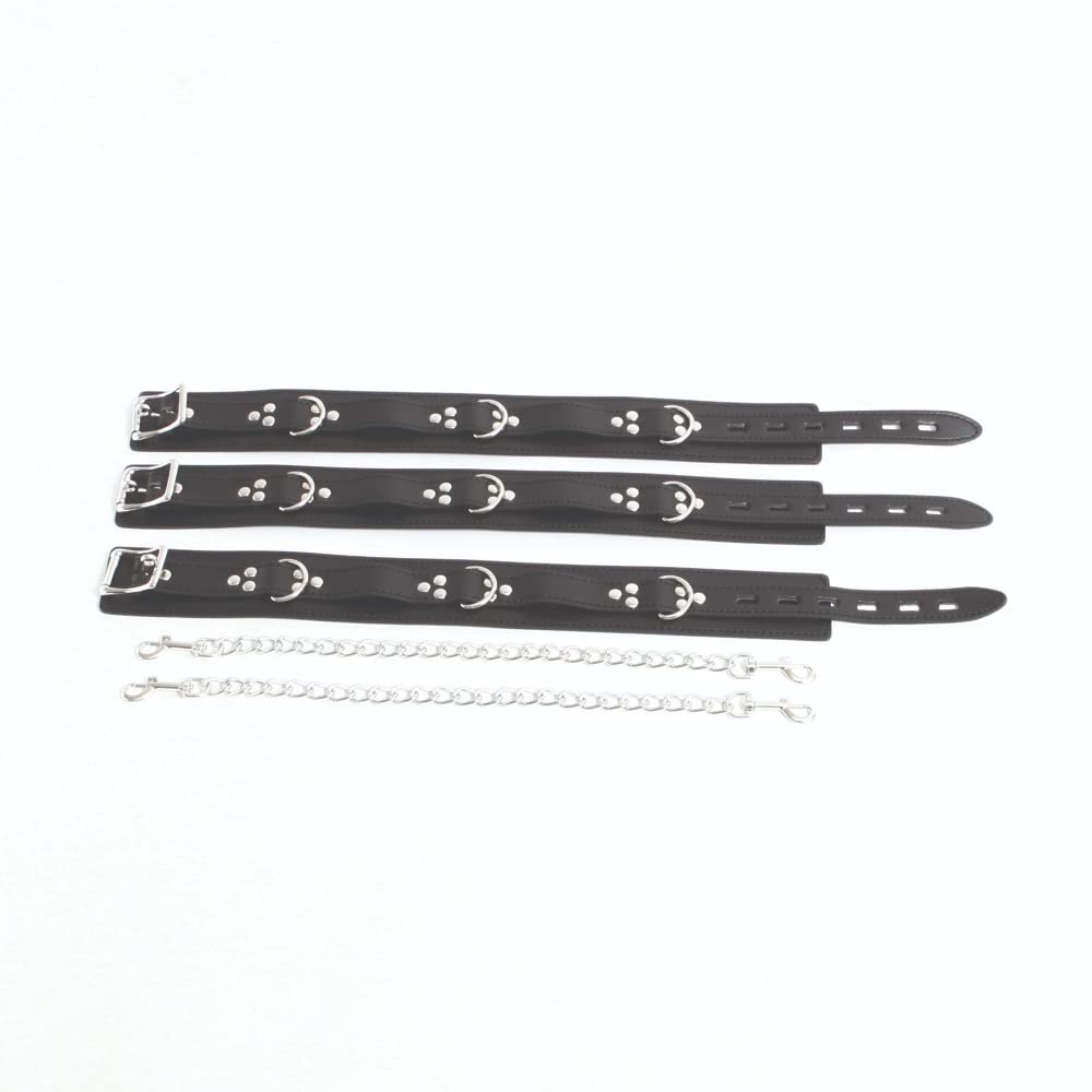 SM VIP Neck and Thigh Restraint Leg Opening Belt M-shaped (058)