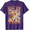 Autism Funny Rizz Em with The Tism Meme Autistic Hyrax TShirt Cute Animal Print Graphic Outfit Summer Fashion Streetwear Unisex