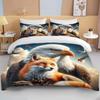 Lion Fox Horse Eagle Wolf   Bedding Set Duvet Cover 1 Duvet Cover 2 Pillowcases Adult and Child Bedding Set Luxury Holiday Gifts