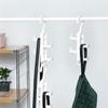 Durable Plastic Materials Hanging Hook Versatile Clothes Rack Organizers with Multiple Hanger for Home and Closet Use