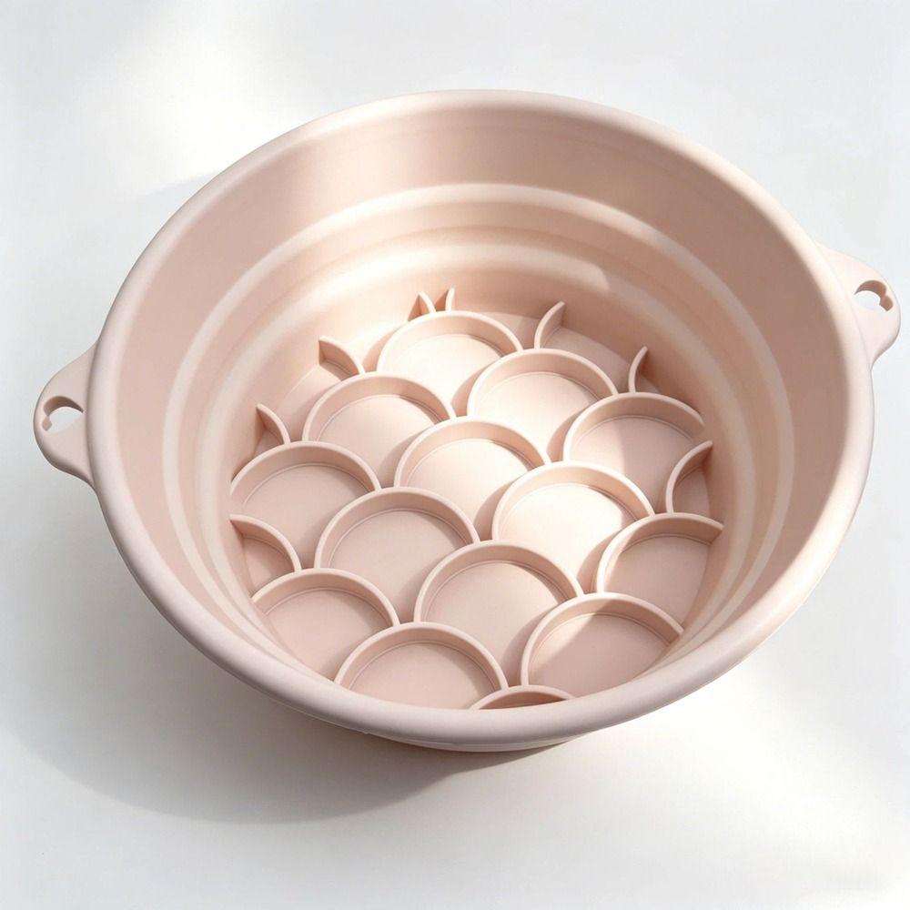 Silicone Face Ice Bath Bowl Built-in Ice Tray Skincare Washbasin Household Care