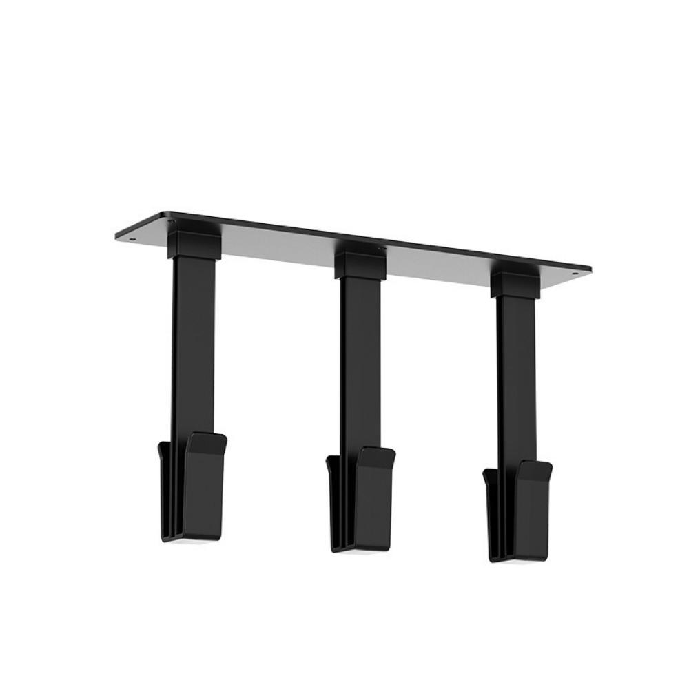 

Punch Free Under Cabinet Cup Rack 6 Hooks Upside Down Cup Rack Home Bar Counter