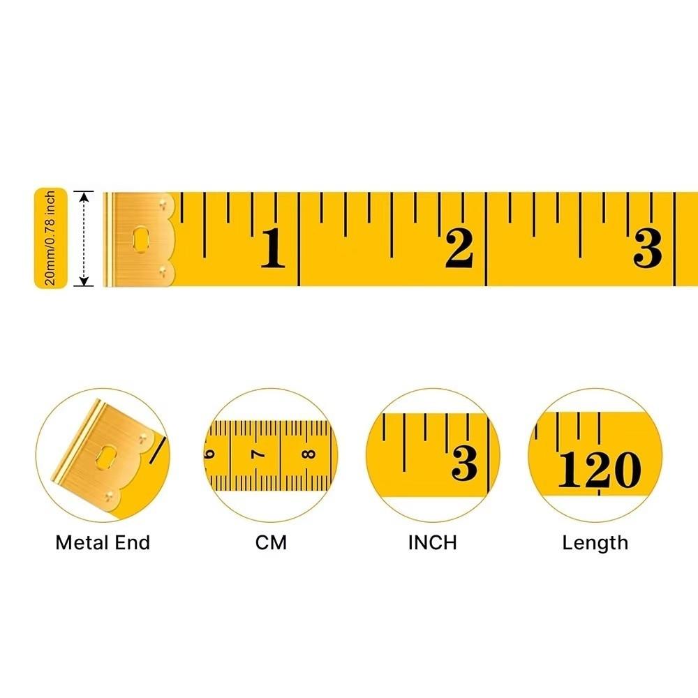 3Pcs Metric Scale Measuring Sewing Tailor Tape 9.8Feet Body Measuring Tape  Waist Circumference