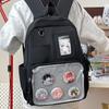 New College Style Backpack, Junior High School Student Schoolbag, High Value Transparent Cartoon Cute Backpack