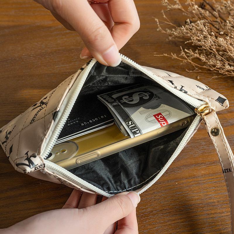Bags Women's Bags Mobile Phone Bags Fashion Versatile Printed Change Bags High-end Women's Clutch Bags