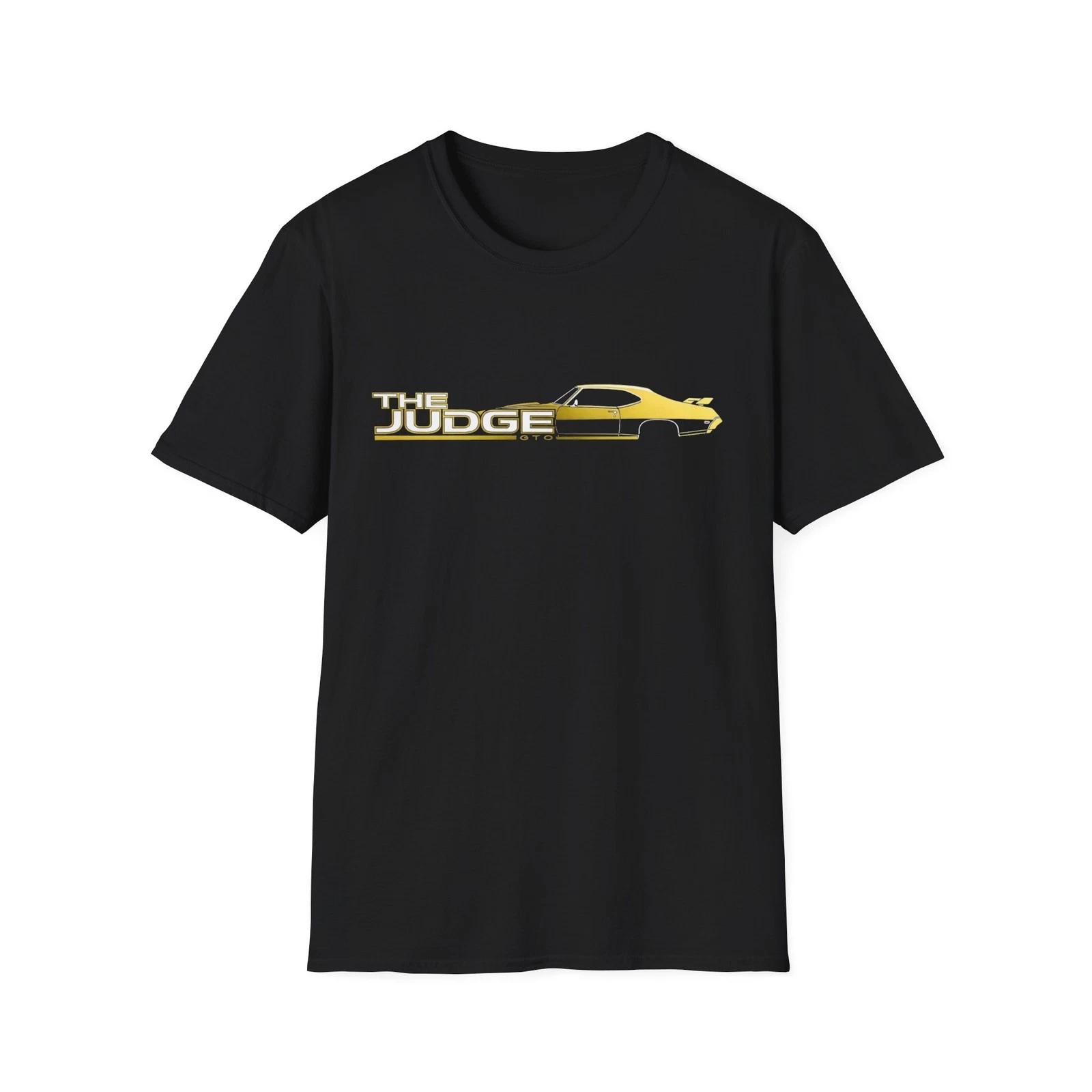 1969 GTO Judge Classic Muscle Car Gold Graphic T-Shirt M